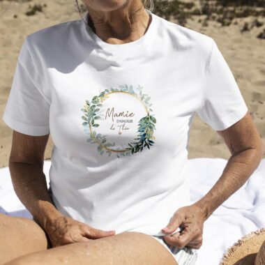 TShirt Couronne Eucalyptus Mamie Personnalisable
