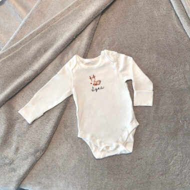 Mes Vêtements Bébé Personnalisés... Thème "Petit Faon"