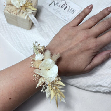 Bracelet fleurs séchées Collection Edène