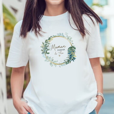 TShirt Couronne d'Eucalyptus Maman