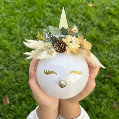 Boule de Noël Licorne Personnalisée