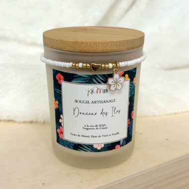 Bougie Parfumée "Douceur des Iles" avec son Bracelet