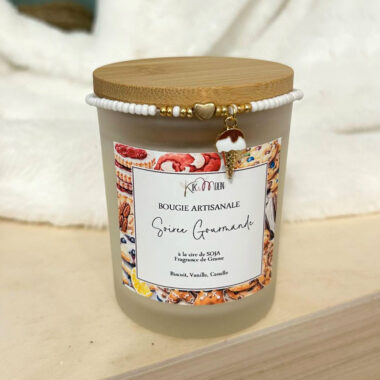Bougie Parfumée "Soirée Gourmande" avec son Bracelet
