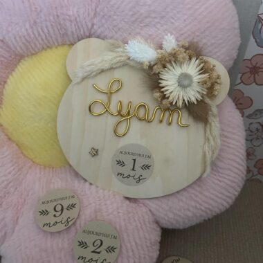 Carte étape bébé, modèle Ourson