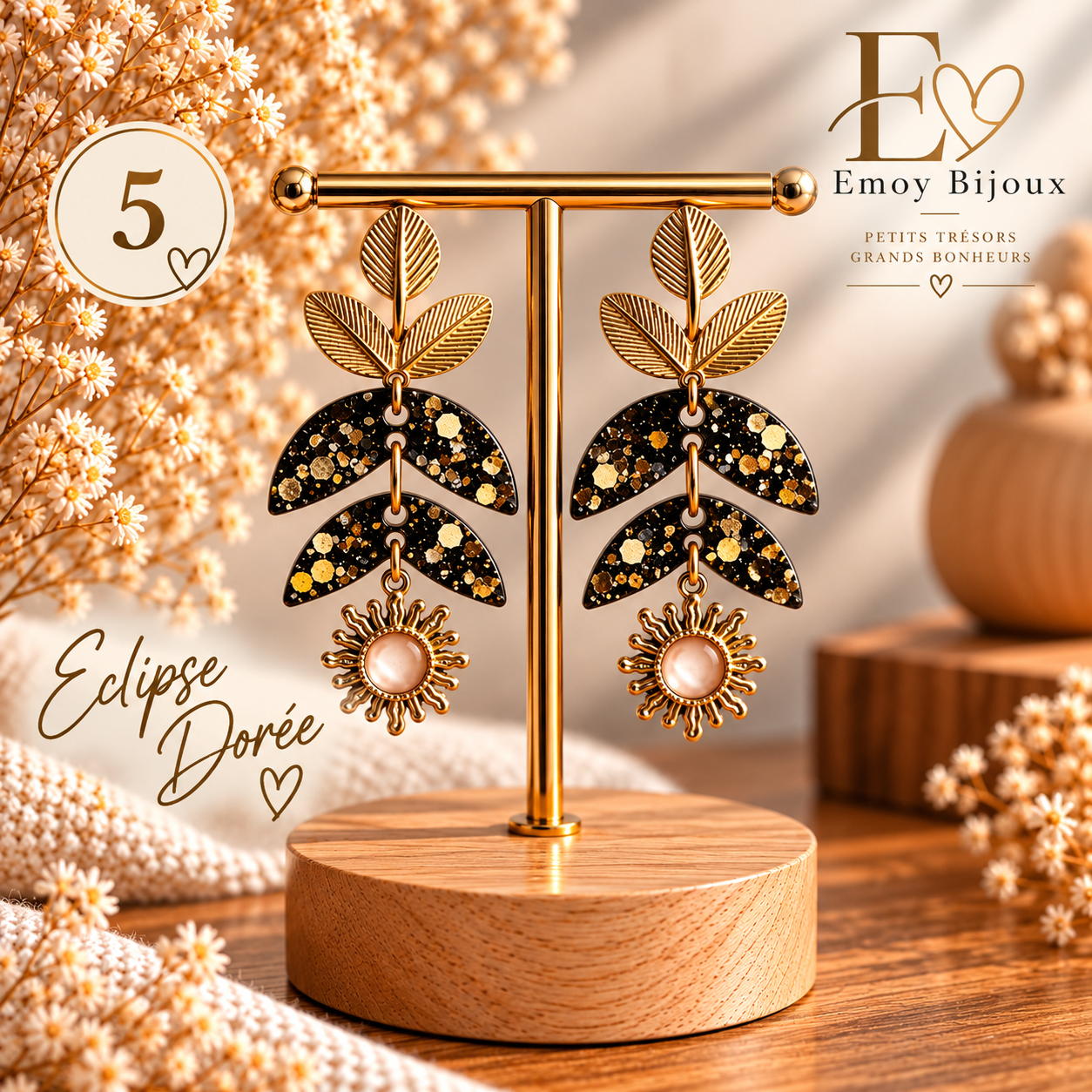 Eclipse dorée collection Emoy bijoux 5