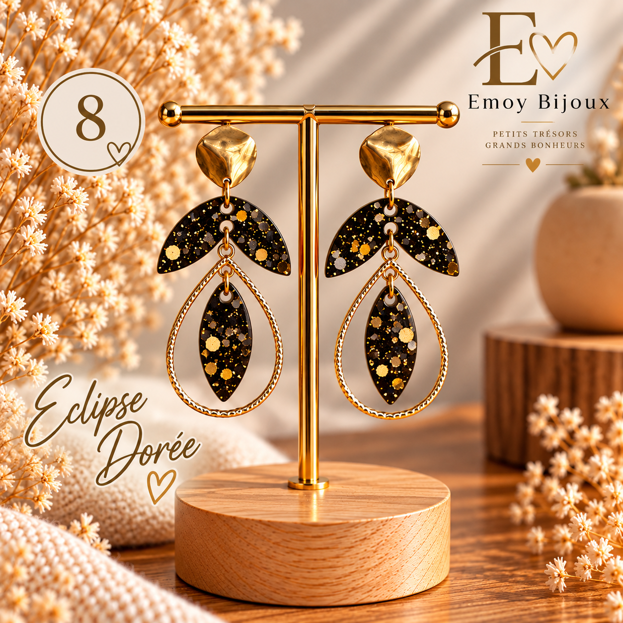 Eclipse dorée collection Emoy bijoux 8