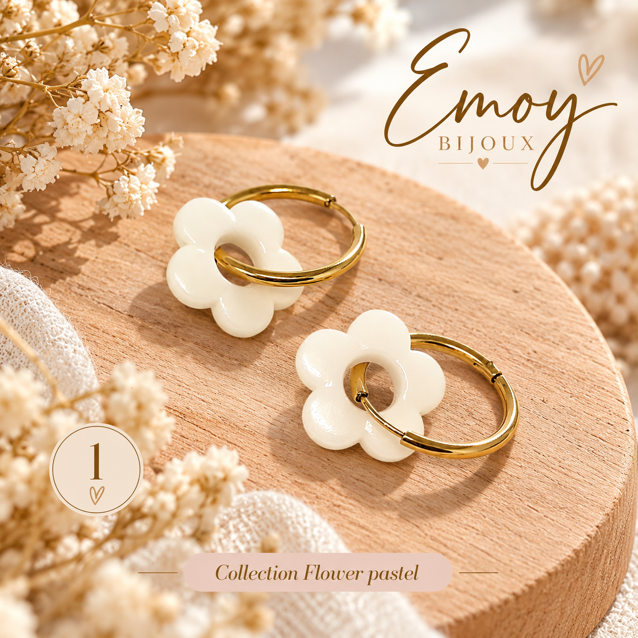 Emoy bijoux Flower Pastel 1