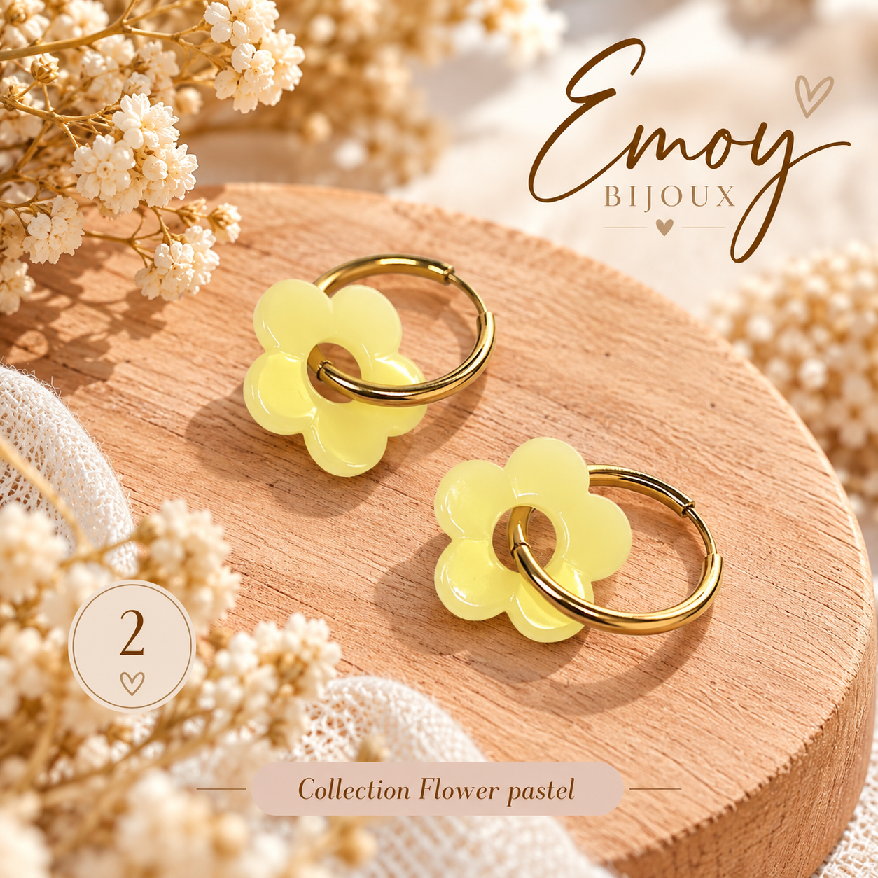 Emoy bijoux Flower Pastel 2