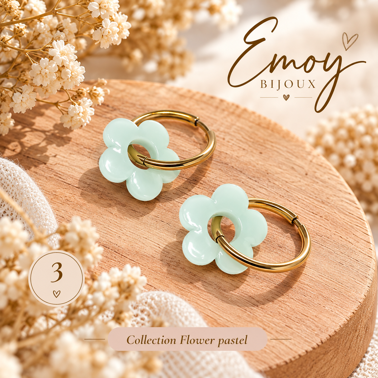 Emoy bijoux Flower Pastel 3