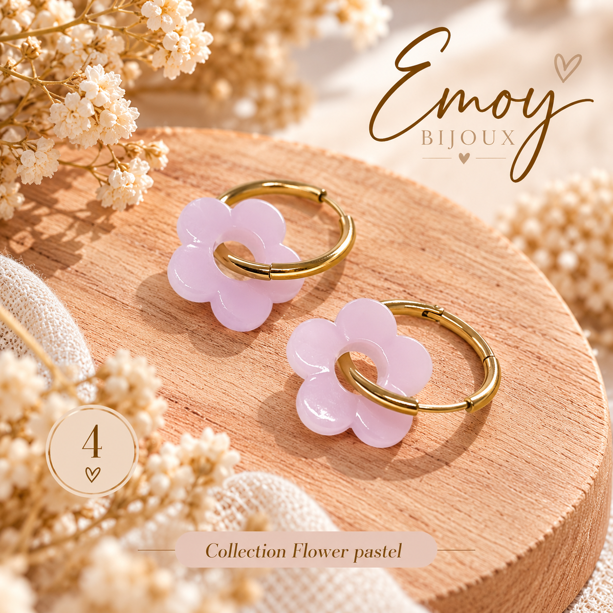 Emoy bijoux Flower Pastel 4