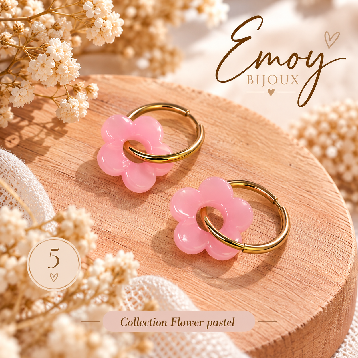 Emoy bijoux Flower Pastel 5