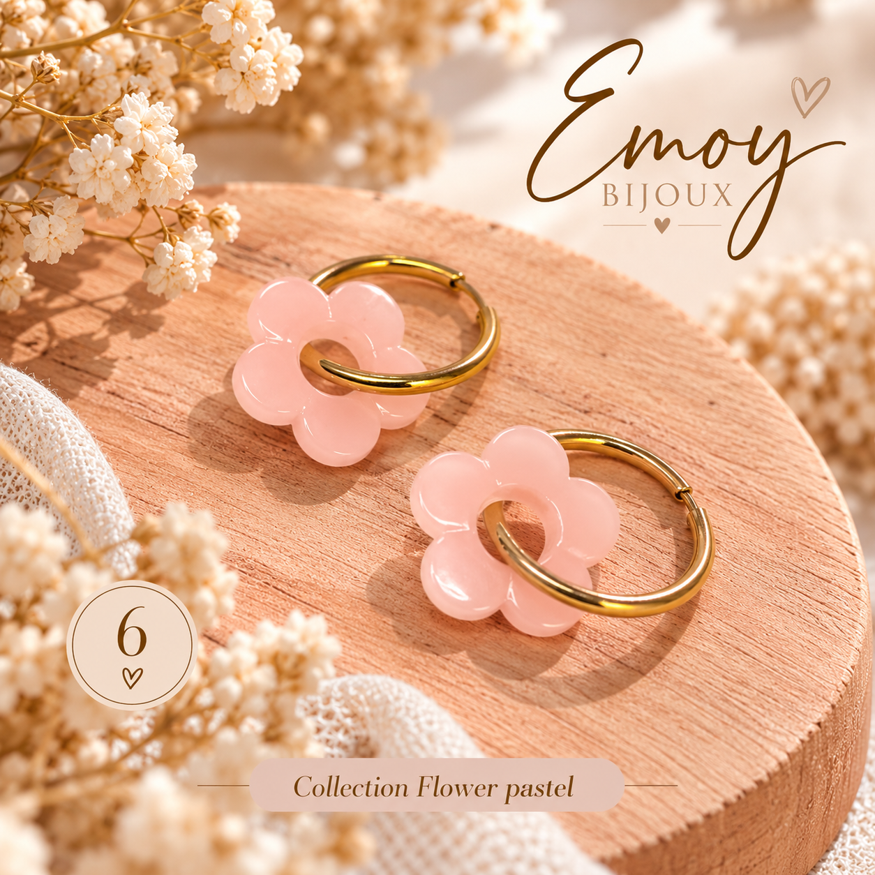 Emoy bijoux Flower Pastel 6