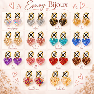 Pampilles, Charms "Petit Coeur" SEULS lot de 2, pour créoles interchangeables
