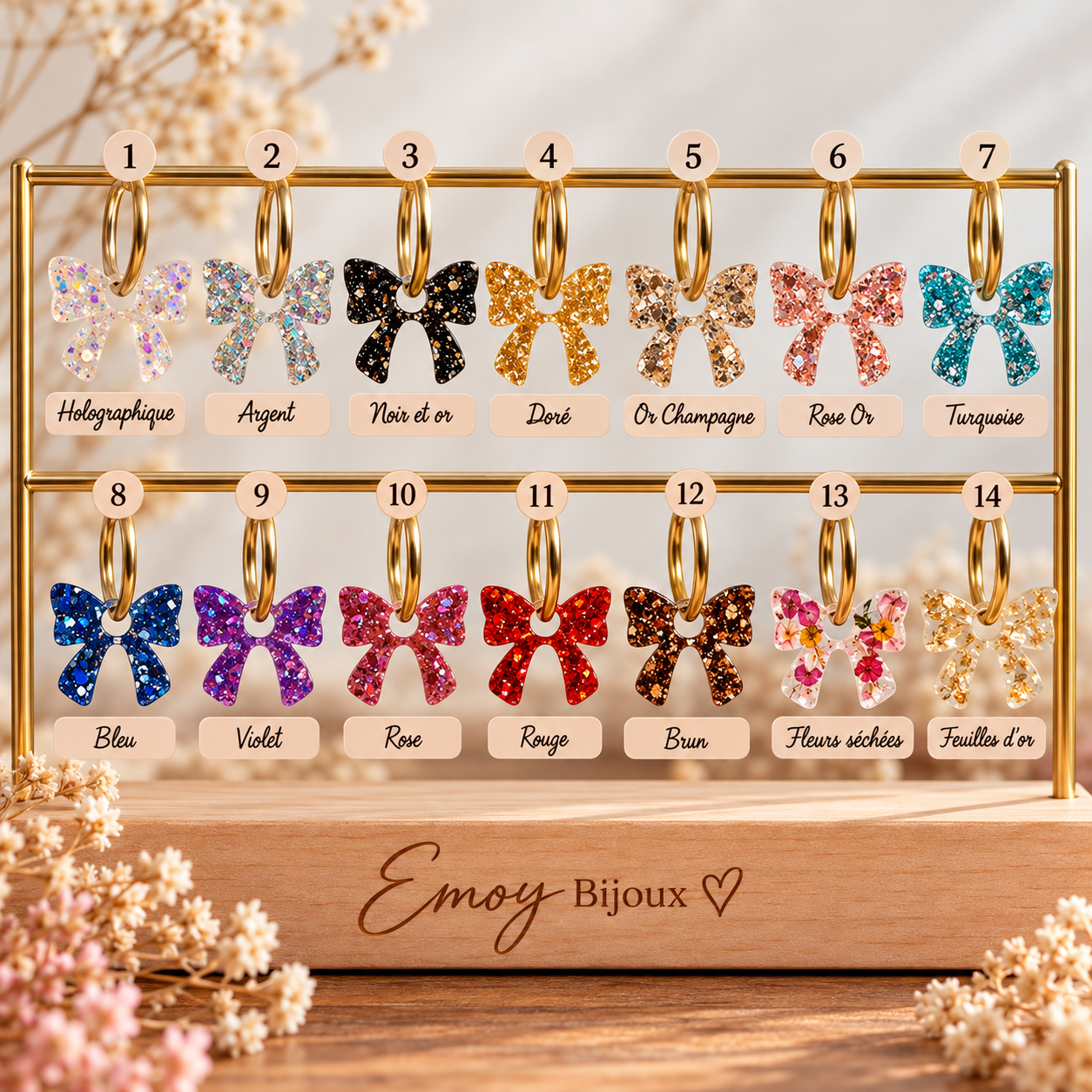 Collection de nœuds scintillants Emoy Bijoux