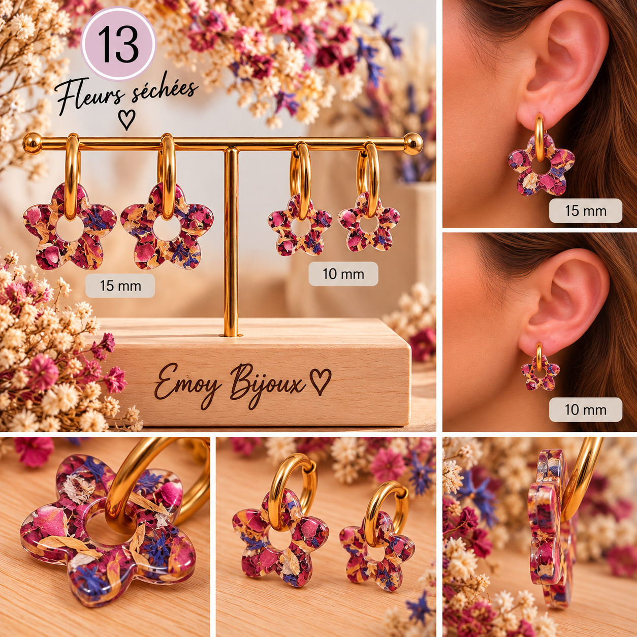 Emoy bijoux collection Fleur de tiaré 13
