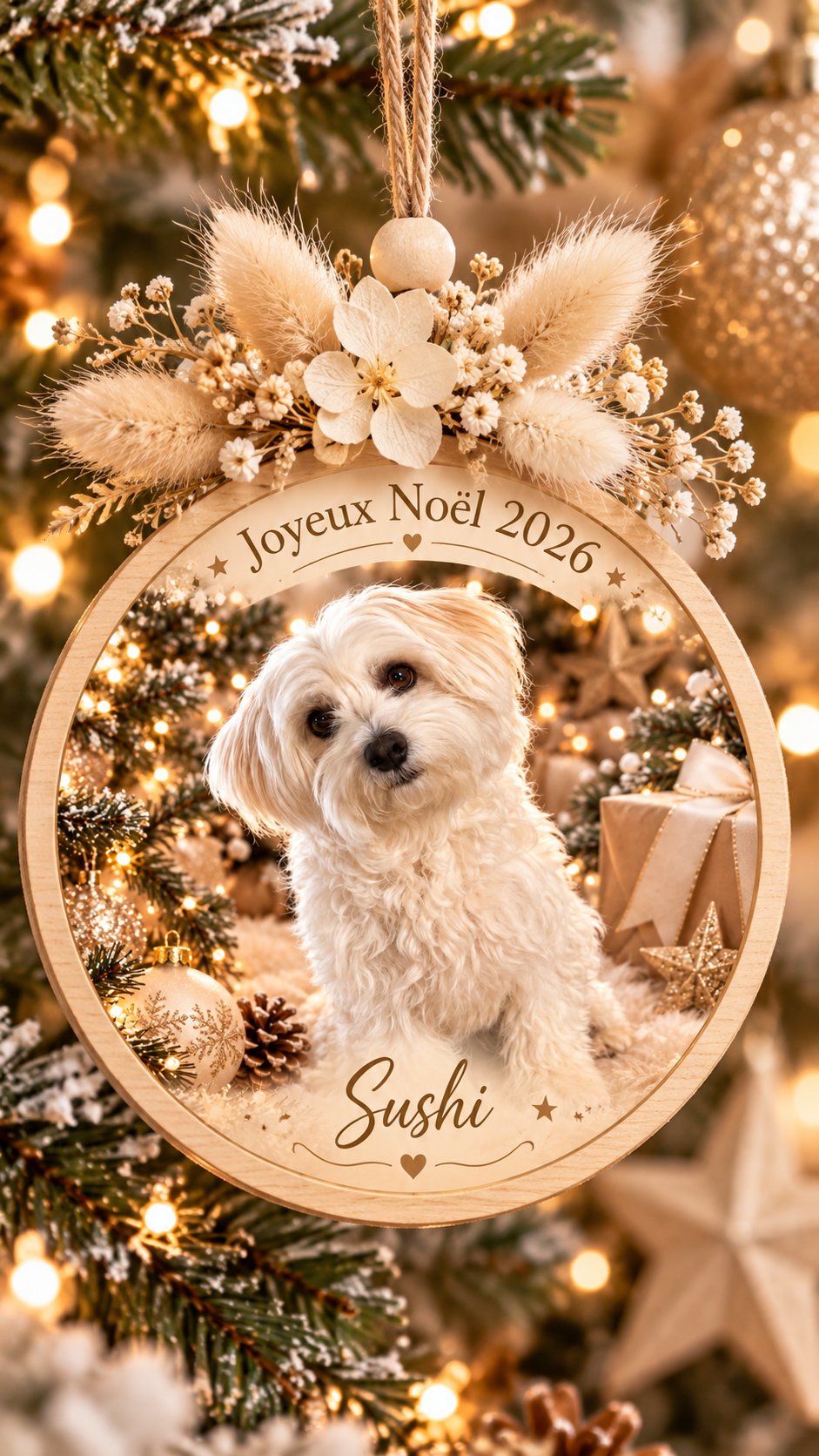 Ornement de Noël personnalisé pour Sushi